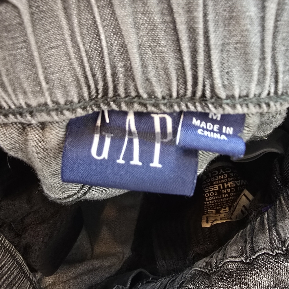 GAP Women Black Paperbag High Rise Tapered Jeans Sz Medium Minimalist Old Money‎ - Picture 7 of 12
